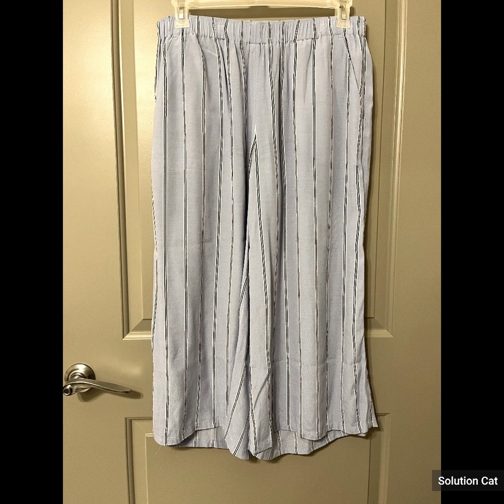 Express Cropped Mid Rise Culottes Pants